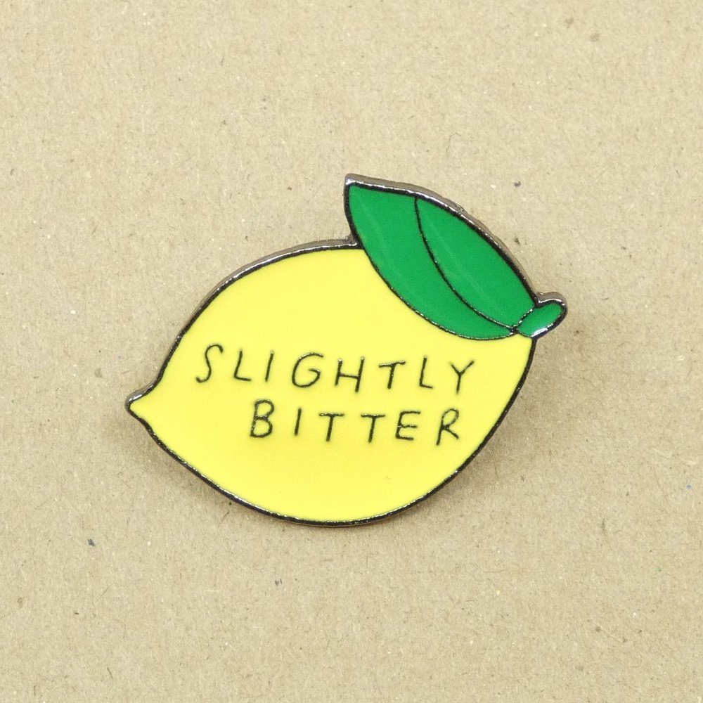 FREE ADD ON WITH PURCHASE  Slightly Bitter Lemon Enamel Pin